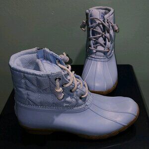 Womens Periwinkle Blue Sperry Duck Boots size 7.5